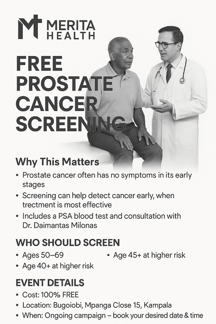 “Early Detection Saves Lives, take charge of your health: Join our free Prostate cancer Screening Campaign”